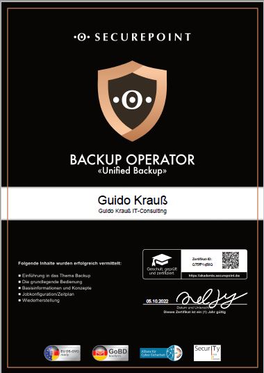 Securepoint Backup Operator